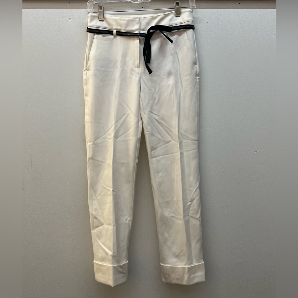 White House Black Market The Girlfriend Pants in White NWT